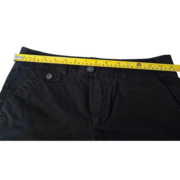 Dockers women's size 8 black bermuda shorts 10" inseam workwear classic - Picture 9 of 11